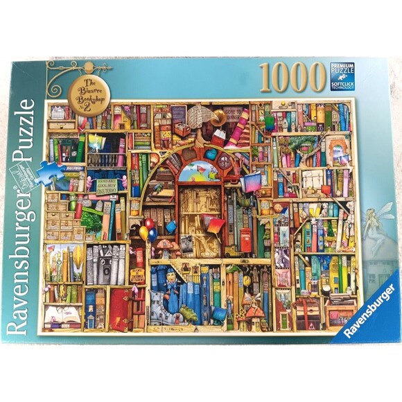 The Bizarre Bookshop No. 2 1000 Piece Jigsaw Puzzle by Ravensburger - Picture 1 of 4